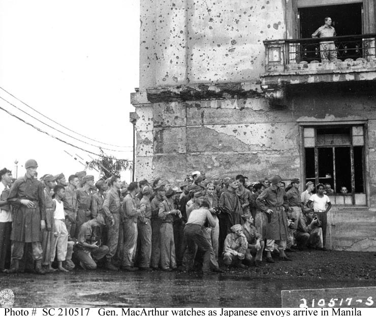 Photo #: SC 210517  Surrender of Japan, 1945