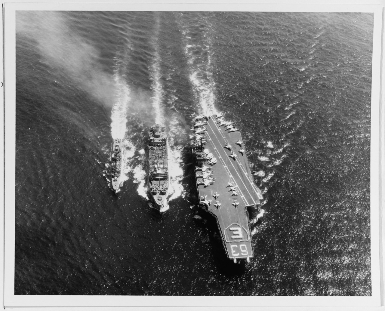 Photo #: USN 1097351  USS Kitty Hawk (CVA-63) USS Turner Joy (DD-951)