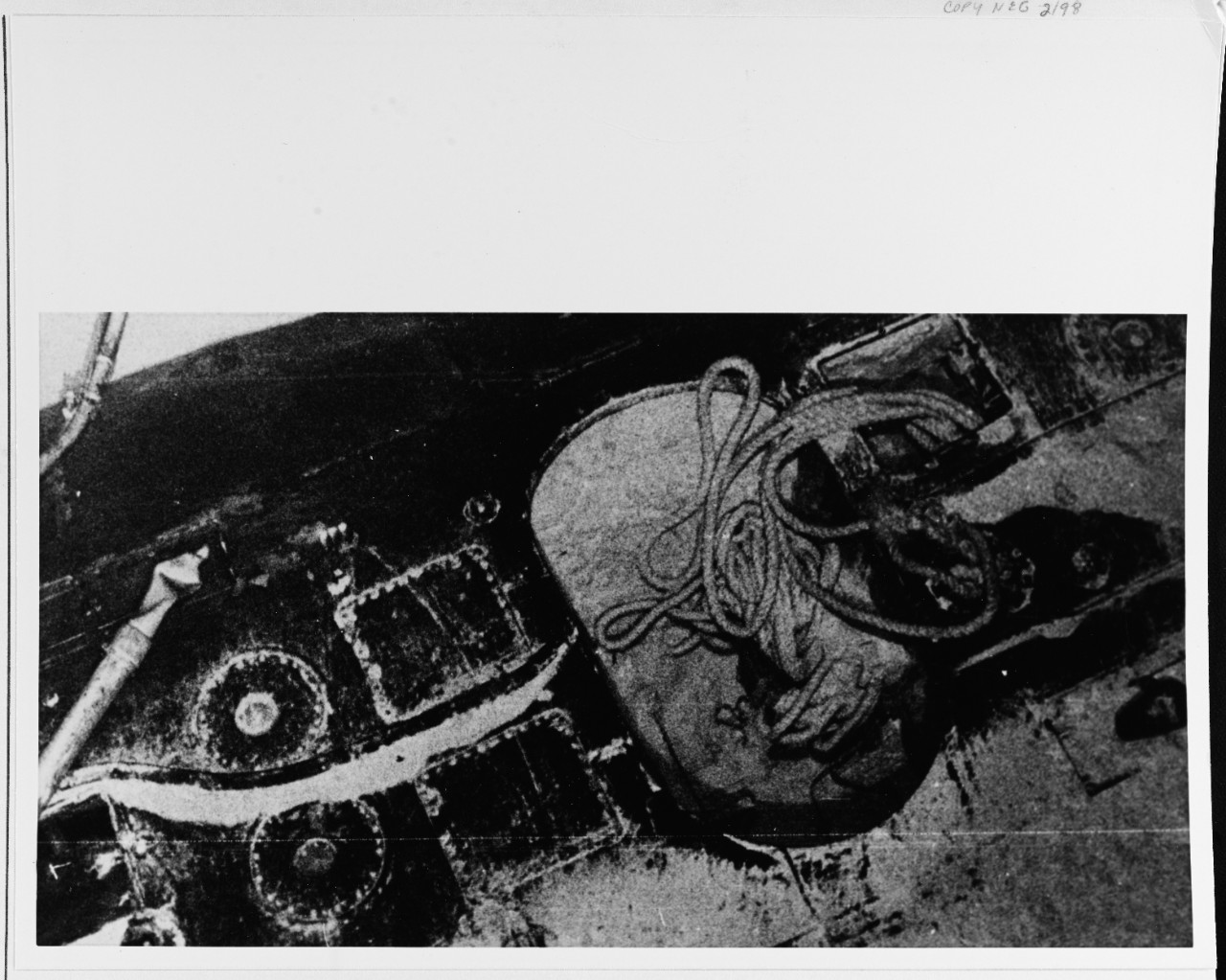 Photo #: USN 1136662  Wreck of USS Scorpion (SSN-589)