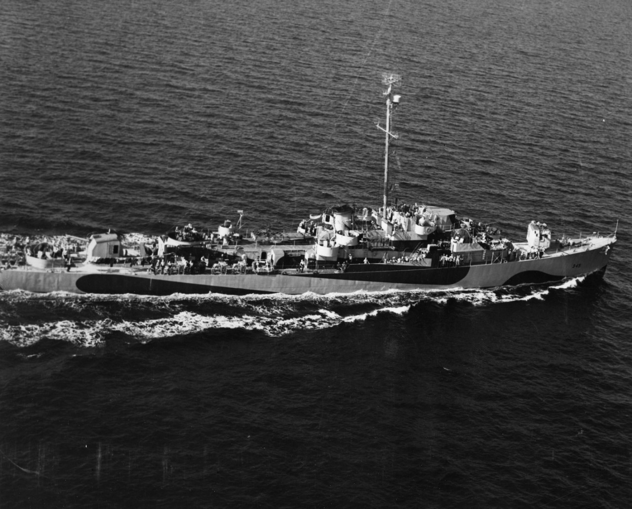 USS Robert Brazier (DE-345) underway, July 1944