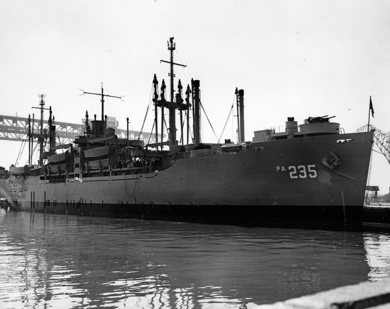USS Bottineau (APA-235) at San Francisco, California