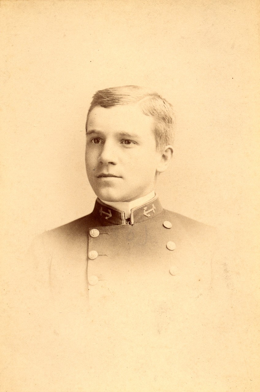 Naval Academy graduate, class of 1892. Resigned as a Lieutenant (naval constructor) in 1906. From the United States Naval Academy Collection. 