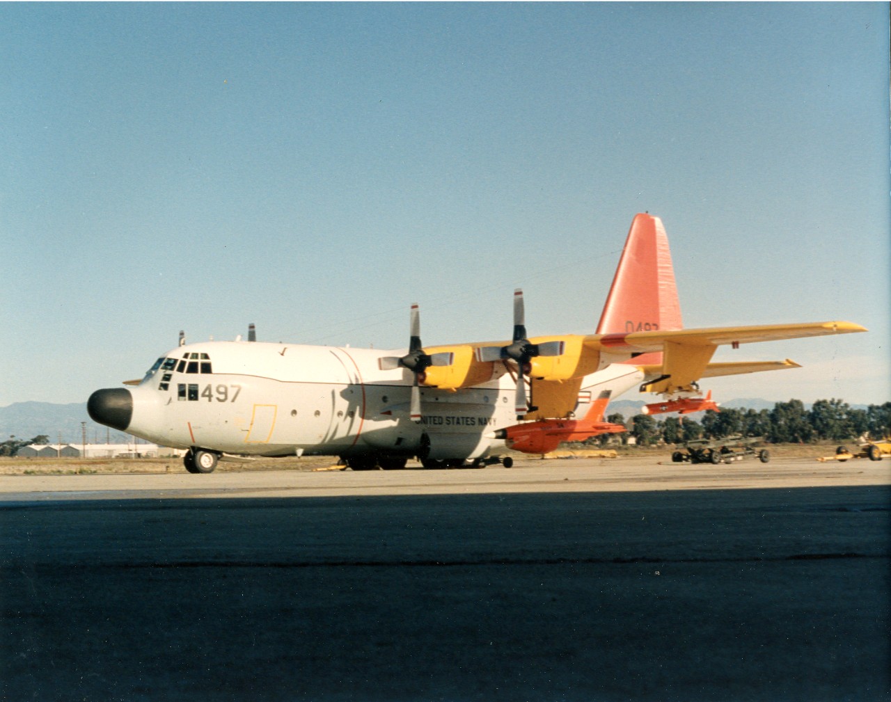 DC-130A Hercules with BQM-74 & BQM-34 targets at Pt. Mugu, CA. 