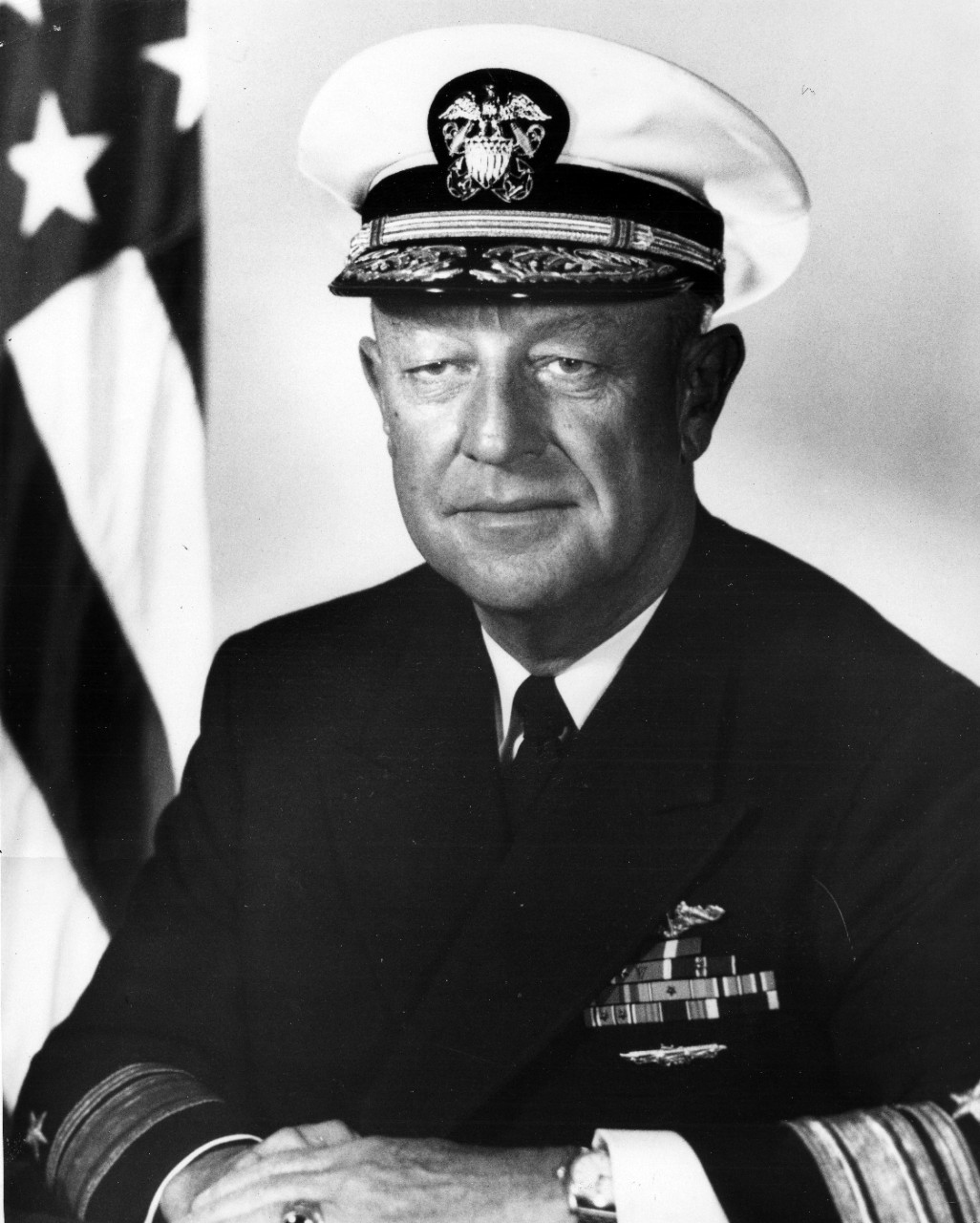 <p>Portrait of William D. Irvin, Commander Serivce Force, US Pacific Fleet. No date.</p>
