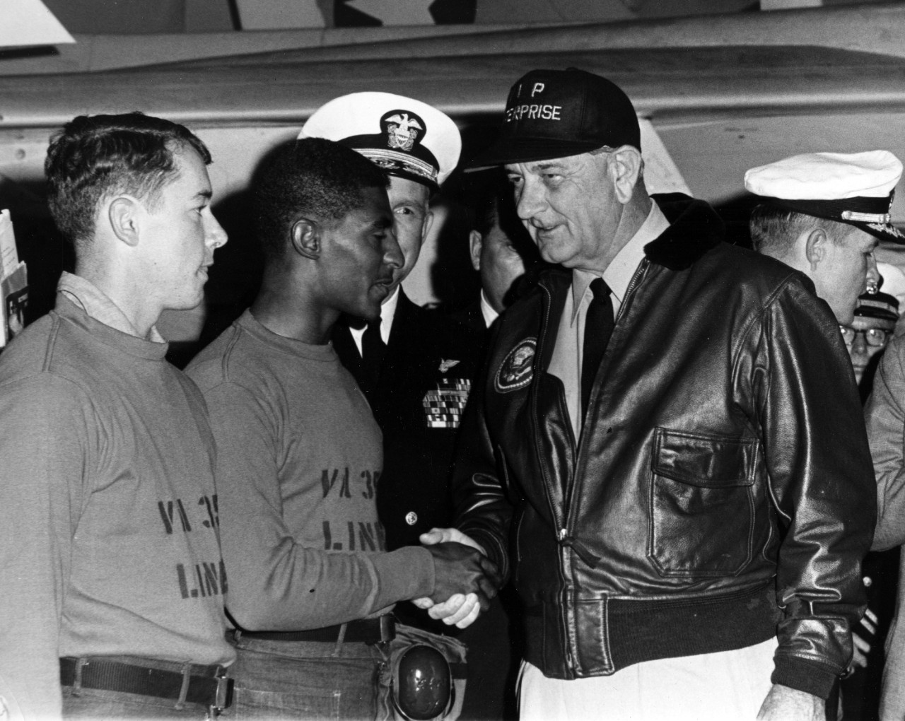 <p>L38-44.01.03 President Lyndon B. Johnson&nbsp;visiting USS Enterprise</p><div style="left: -10000px; top: 0px; width: 9000px; height: 16px; overflow: hidden; position: absolute;"><div>&nbsp;</div></div>