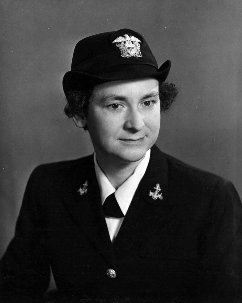 <p>Captain Mildred H. McAfee, circa 1945.</p>
