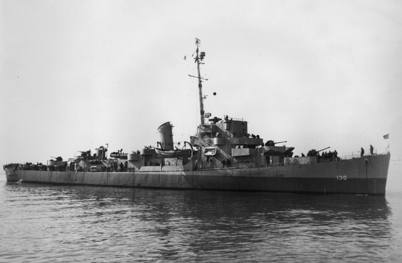 USS Jacob Jones (DE-130), possibly off New York Navy Yard