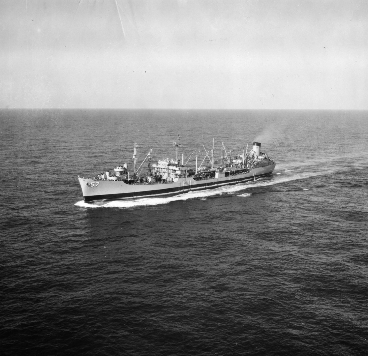 USS Marias (AO-57) underway in the Mediterranean Sea