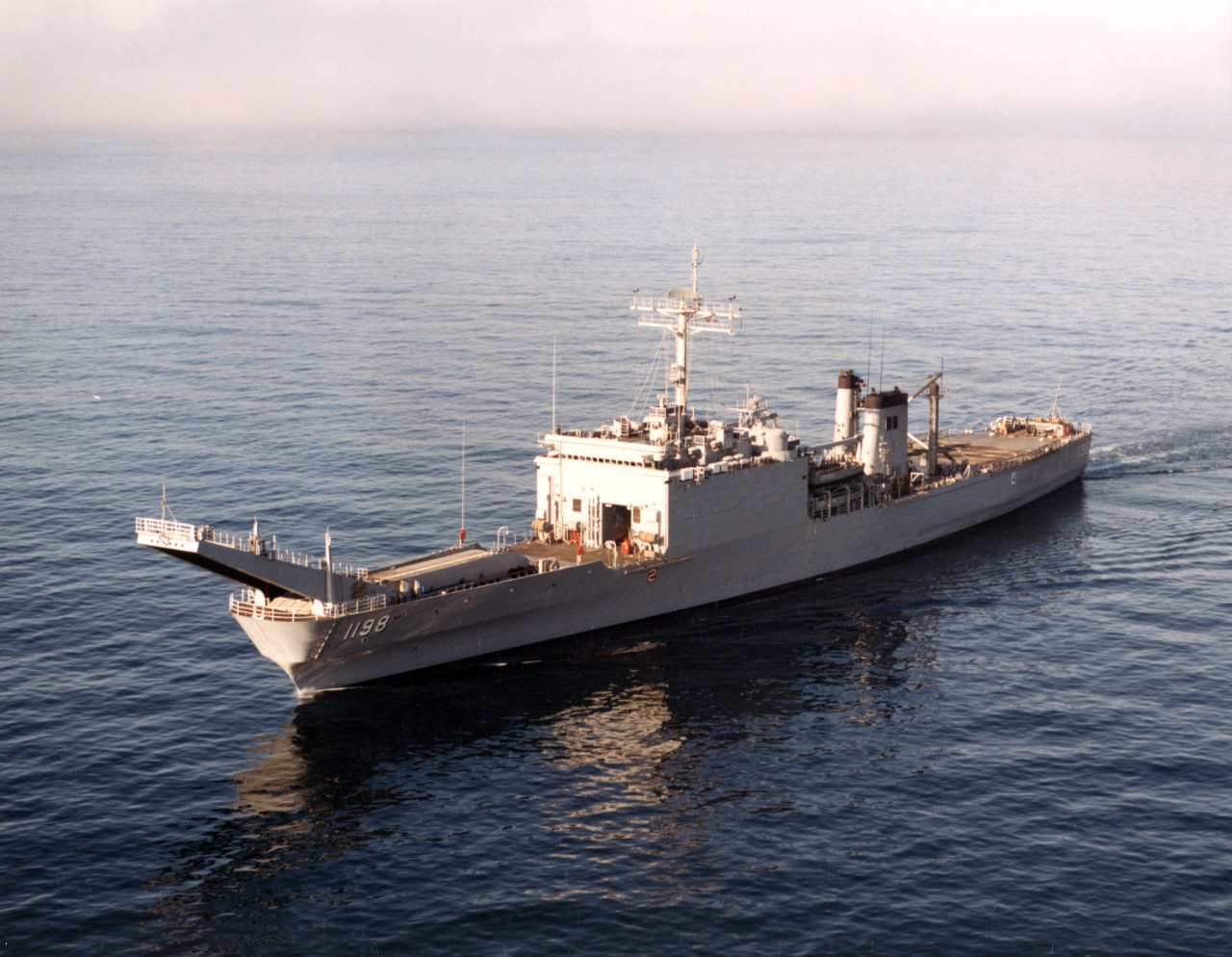 USS Bristol County (LST-1198) off southern California