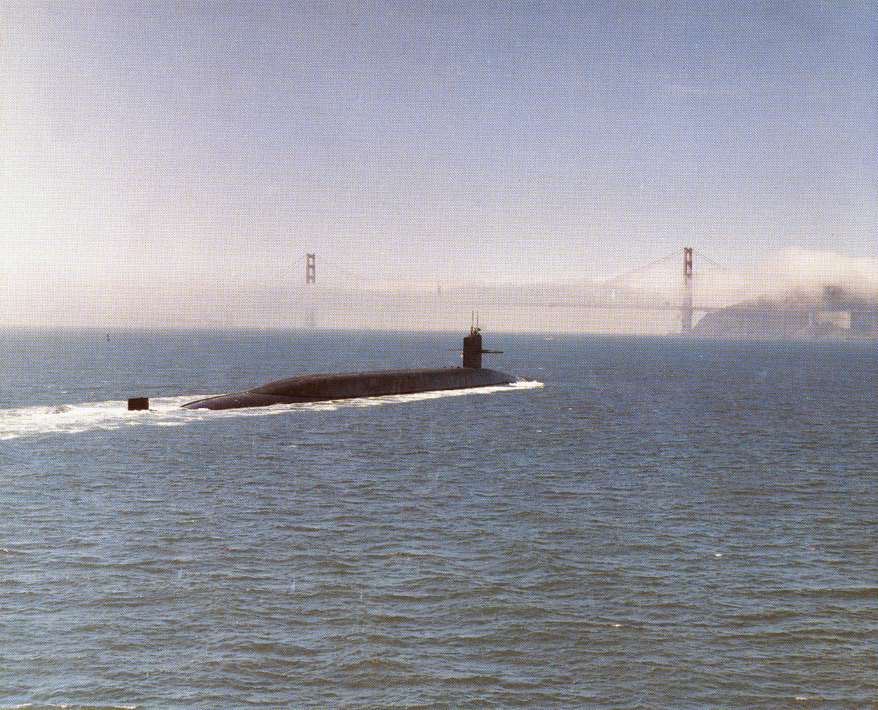 USS California (SSN-781) approaching San Francisco, California
