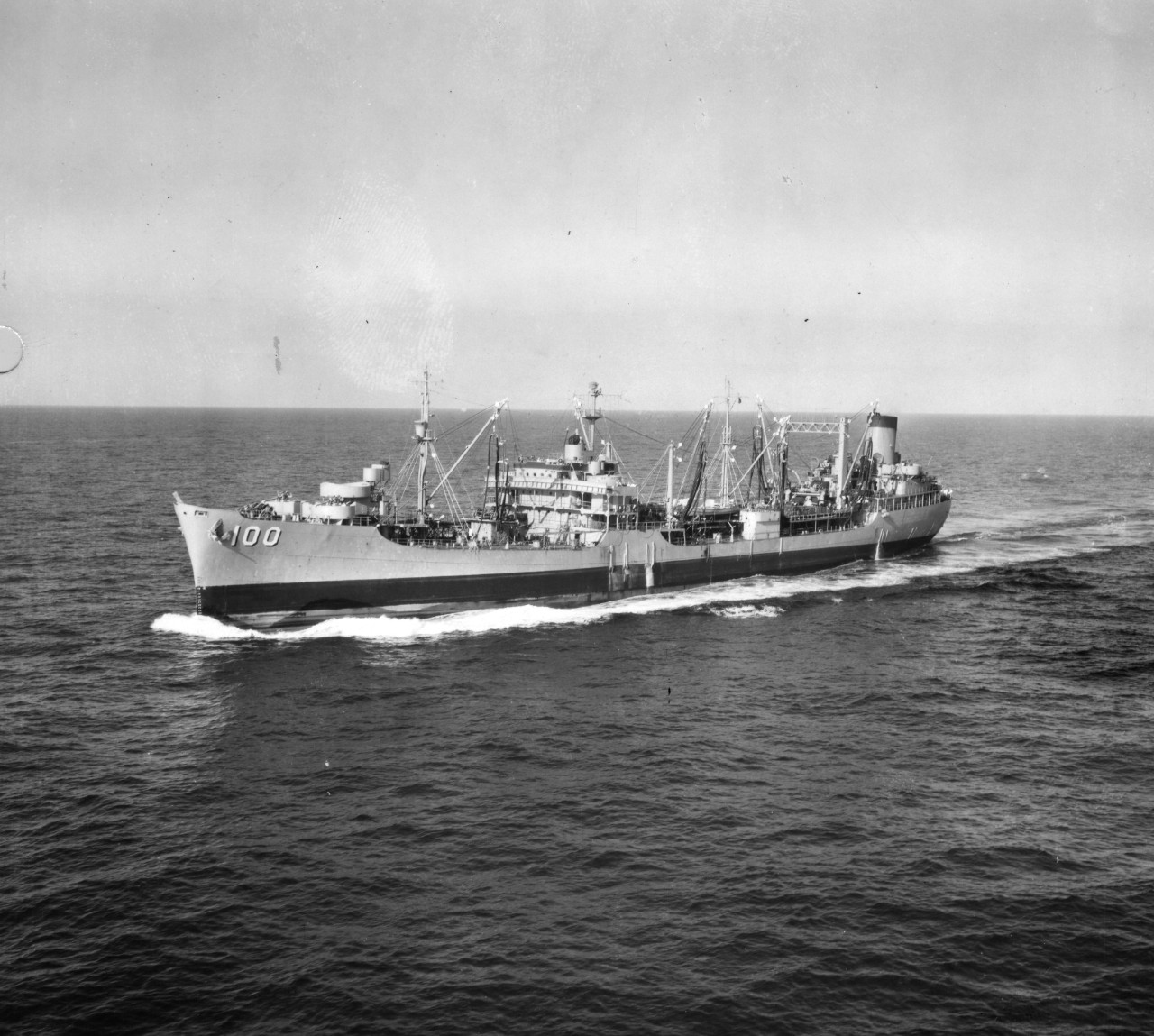USS Chukawan (AO-100) underway in the Mediterranean 