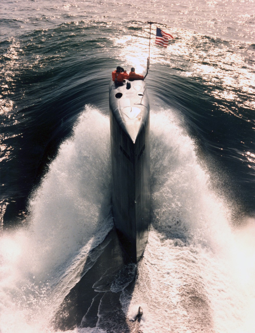 USS Columbus (SSN-762) underway during sea trials. 
