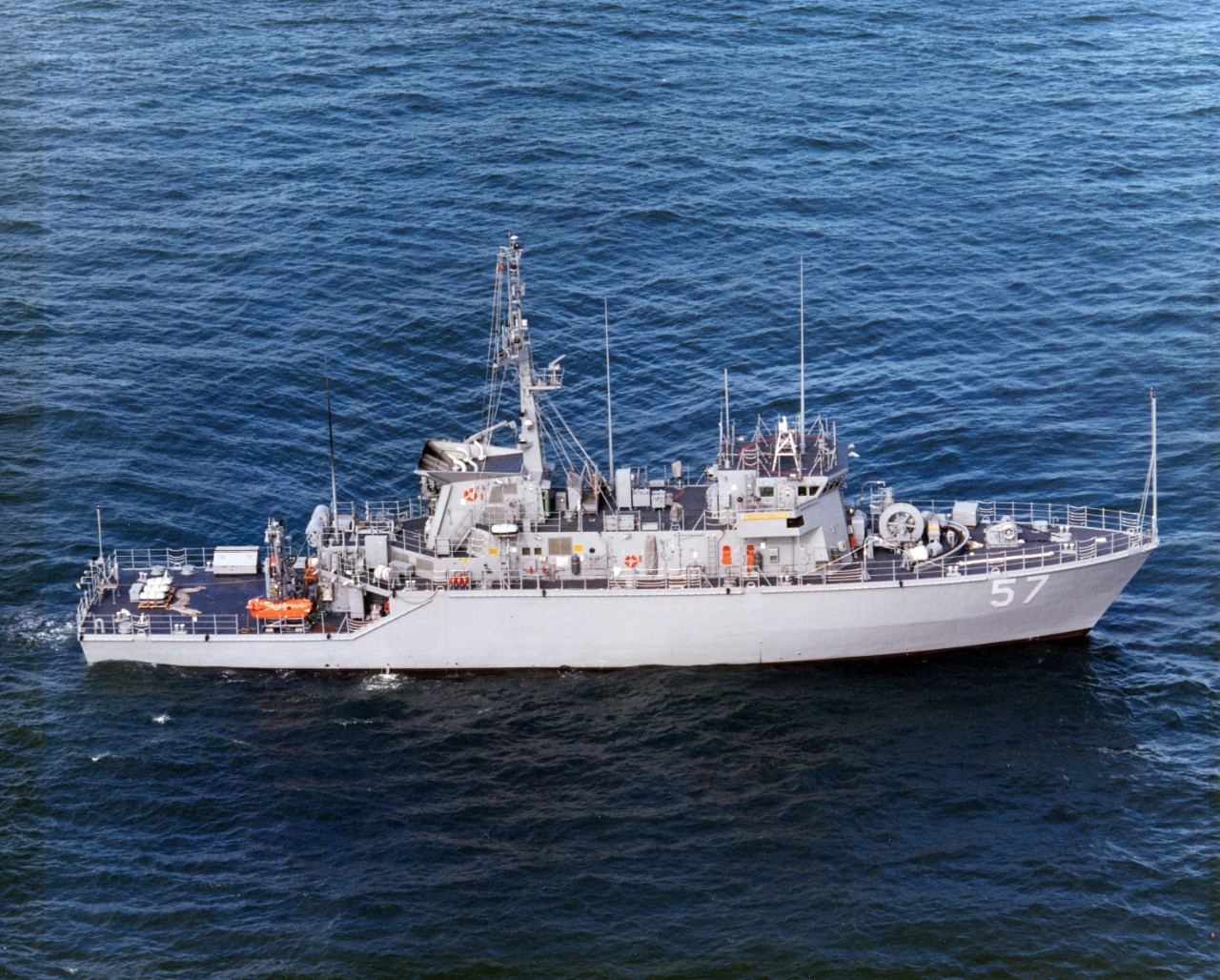 USS Cormorant (MHC-57) in the Gulf of Mexico