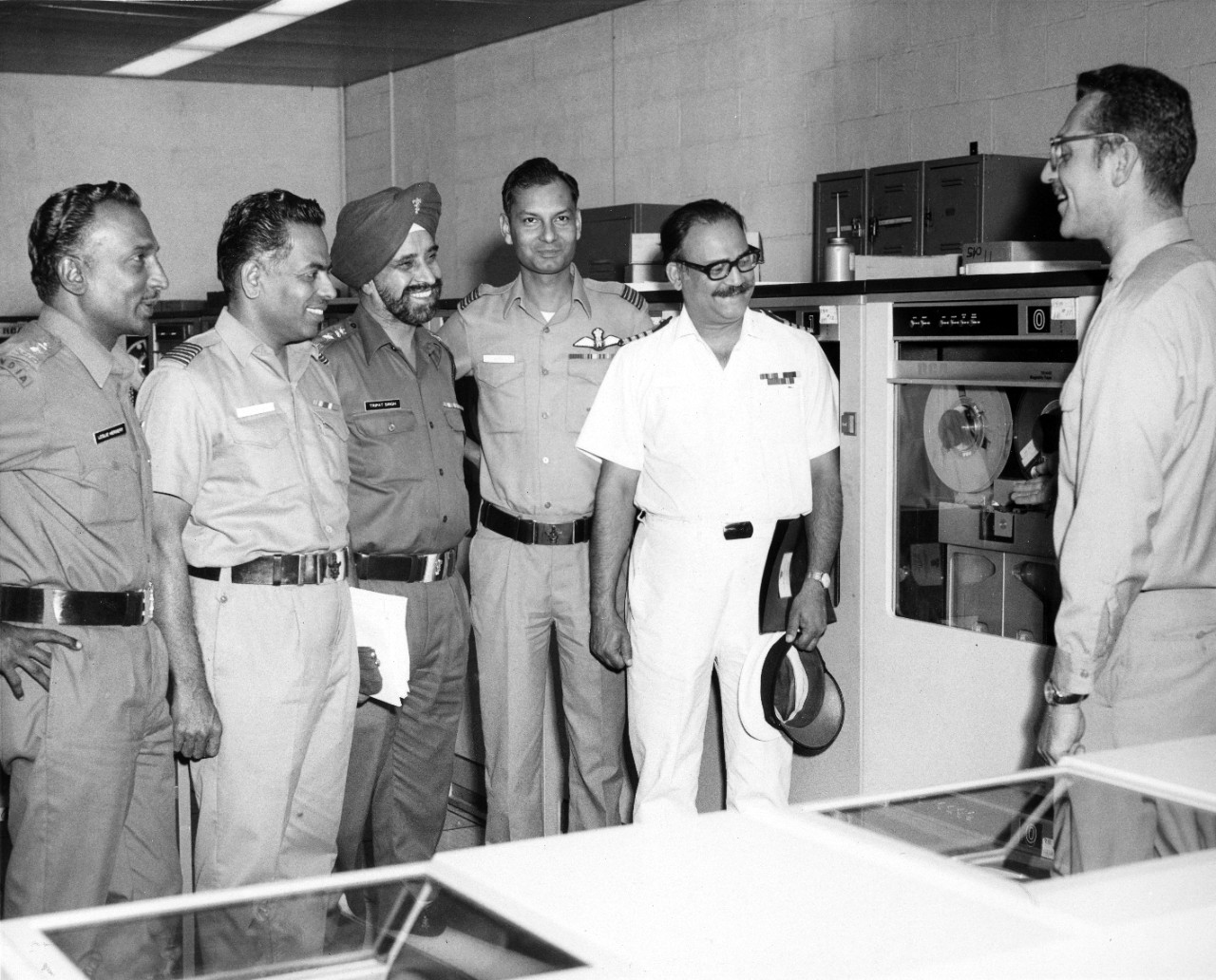 L54-04.01.01 Indian officials visiting Aviation Supply Office Data Processing Center