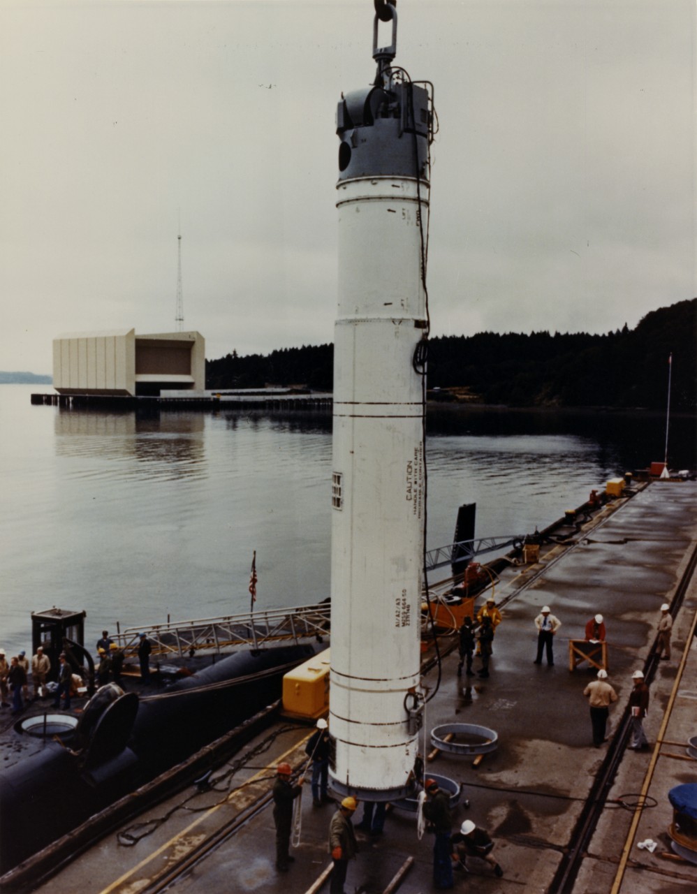 <p>L55-15.04.03 Poseidon Missile Launch Tube Loading</p>
