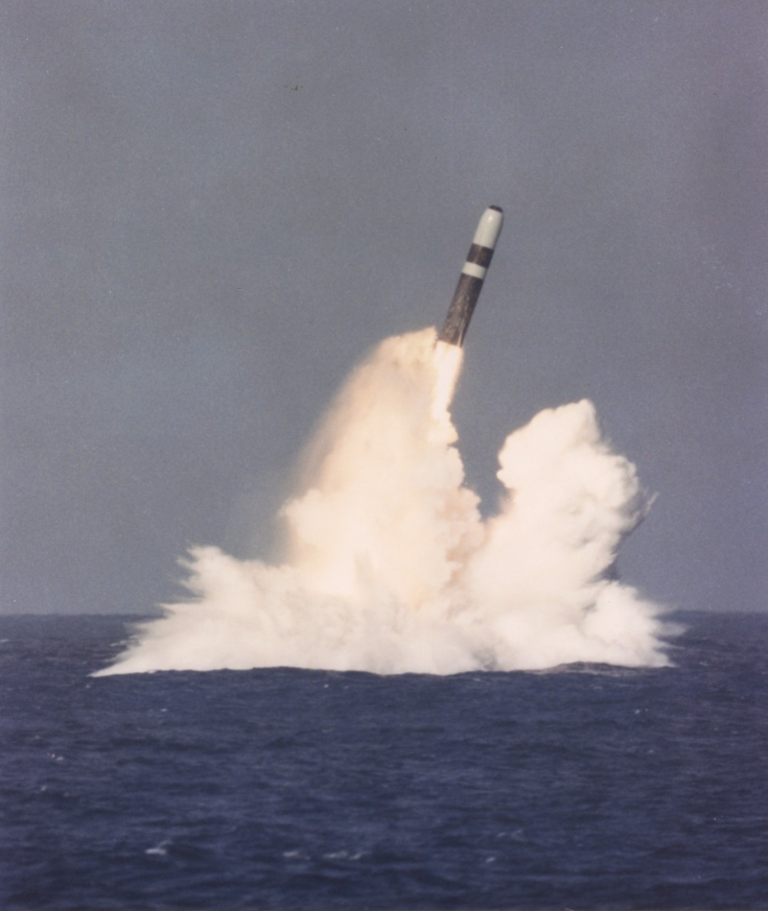 <p>L55-19-06-015 Trident Missile Test launch from Submarine</p>
