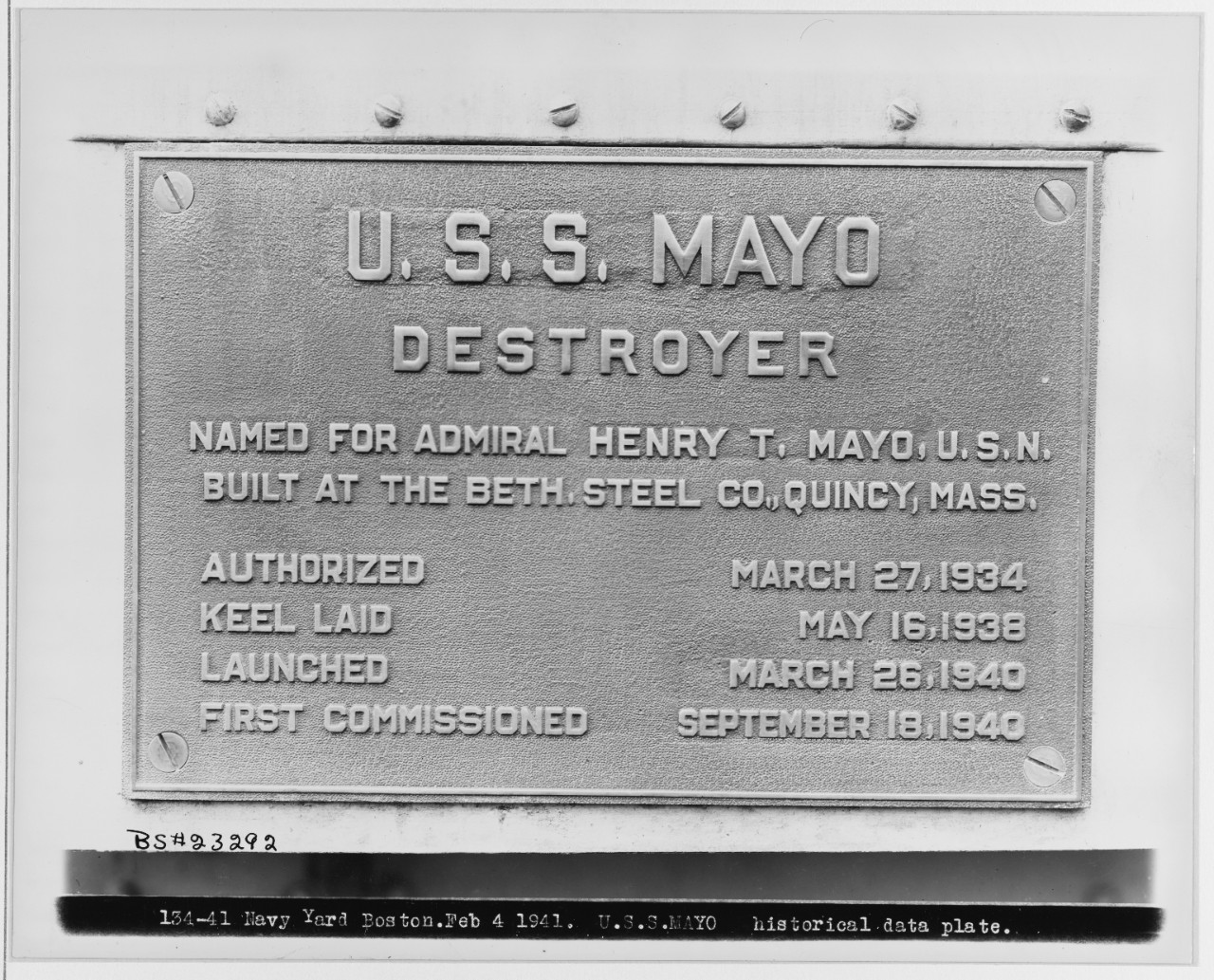 USS MAYO (DD-422)