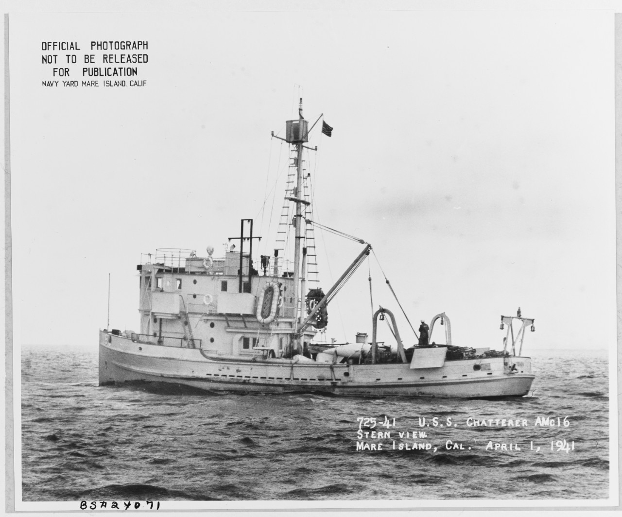 USS CHATTERER (AMc-16)