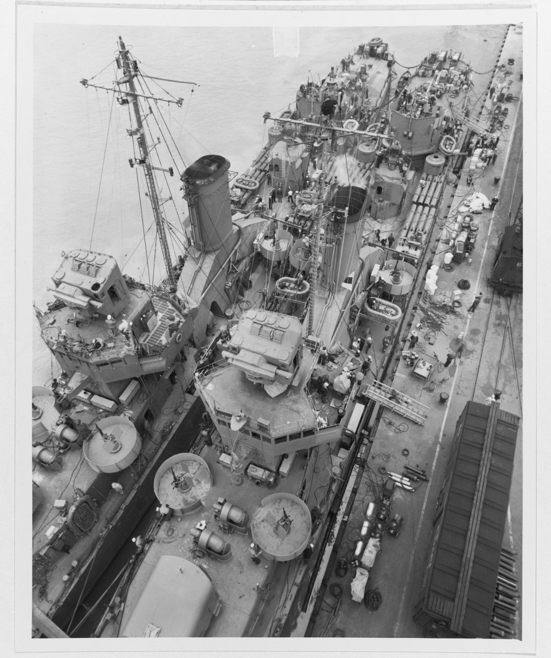 USS RALPH TALBOT (DD-390)-inboard and USS BLUE (DD-387)-outboard