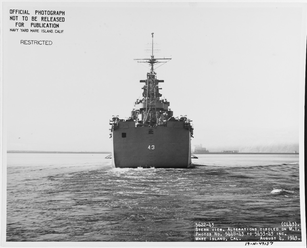 USS NASHVILLE (CL-43)