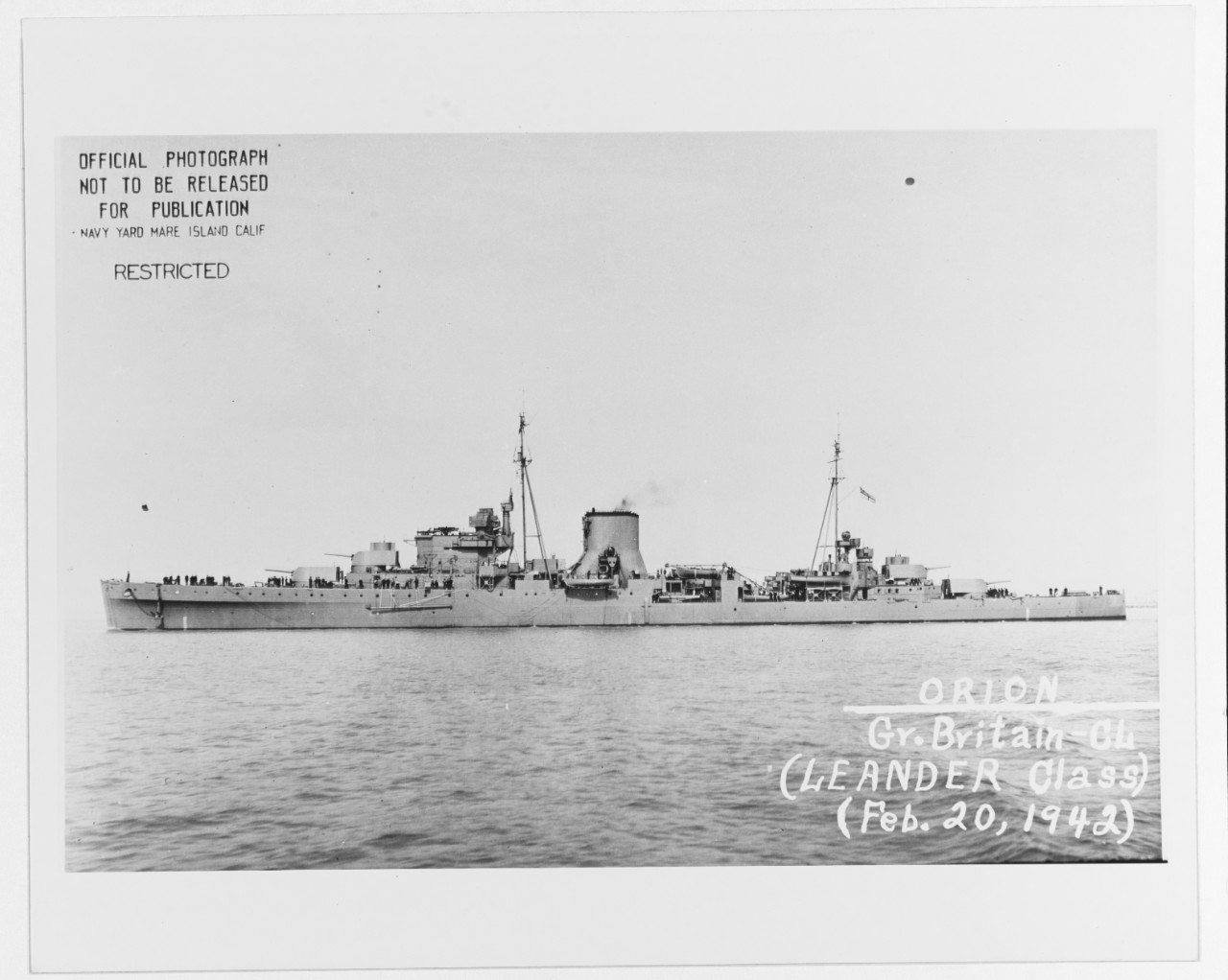 HMS ORION (British Cruiser, 1932)