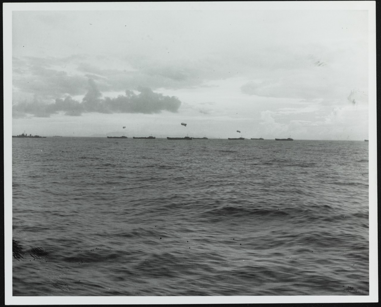 LST convoy with USS EATON (DD-510)