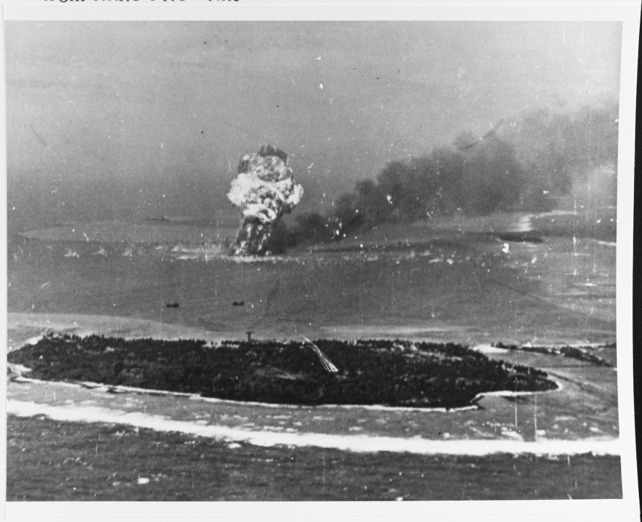 Raid on Kwajalein Atoll, Marshall Islands, 4 December 1943.
