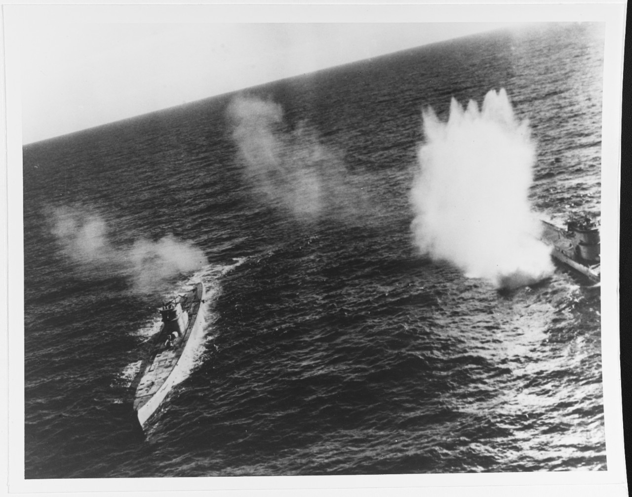 Attack on U-66 (Type IXC) and U-117 (Type XB)