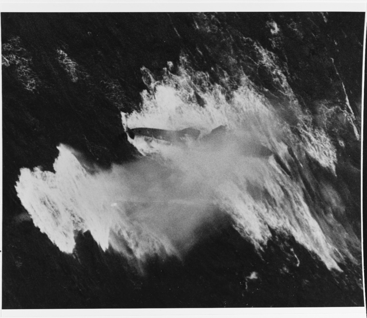 German submarine under attack by USS CORE (CVE-13) aircraft