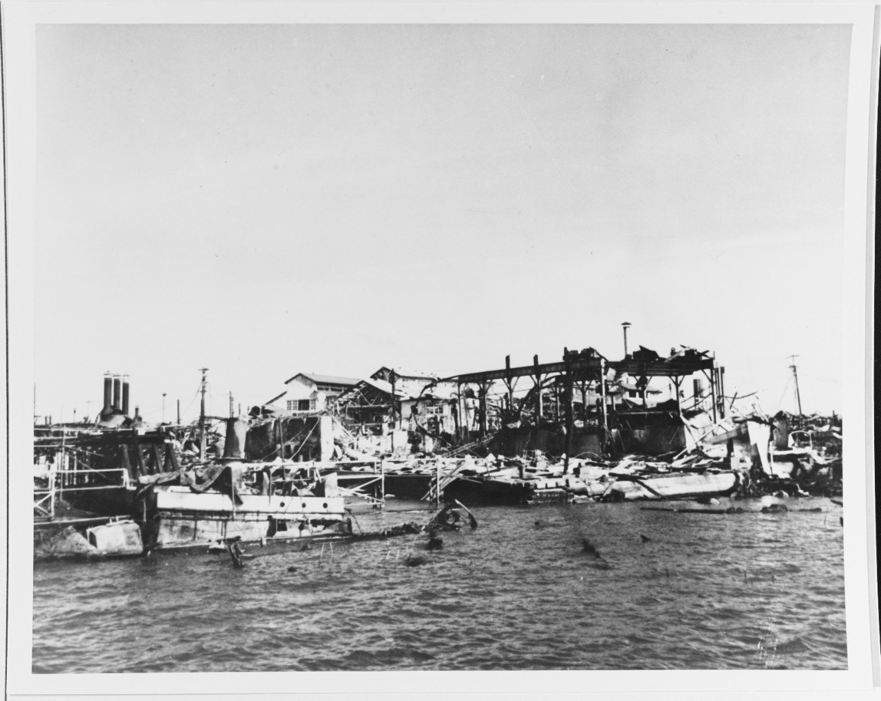 Damage to the Cavite Navy Yard, Philippines,