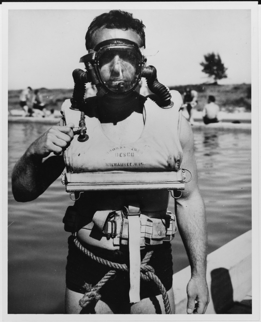 Underwater demolition team member
