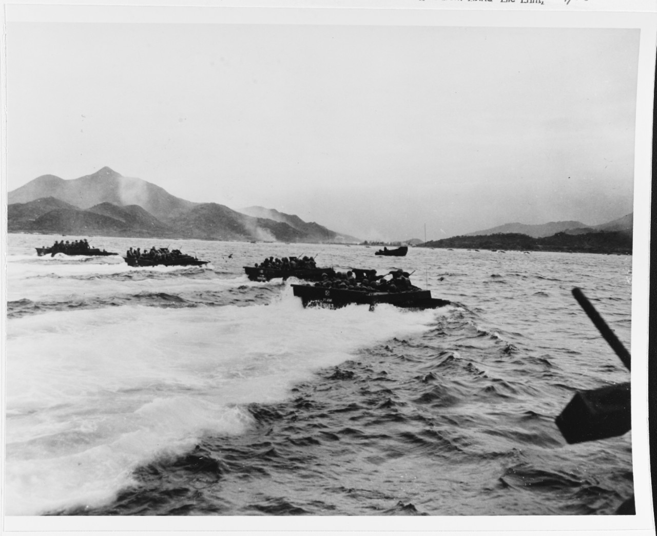 Landings at Aguni Shima, Ryukyu Islands, 9 June 1945.
