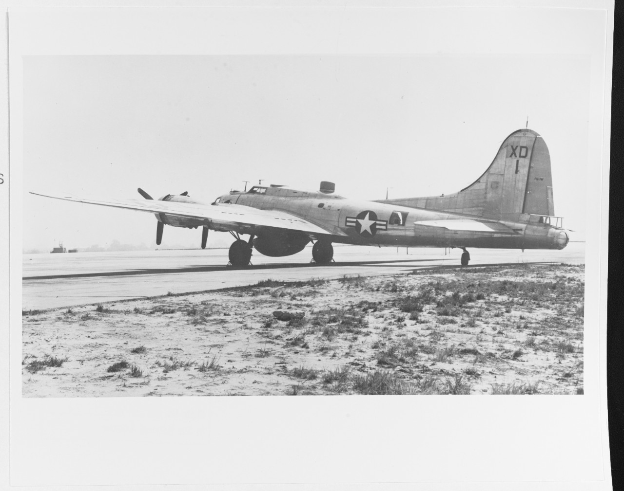 PB-1W Patrol Plane on the ground at NAS Patuxent River, Maryland, 25 May 1949. Plane is Bureau number 77235.