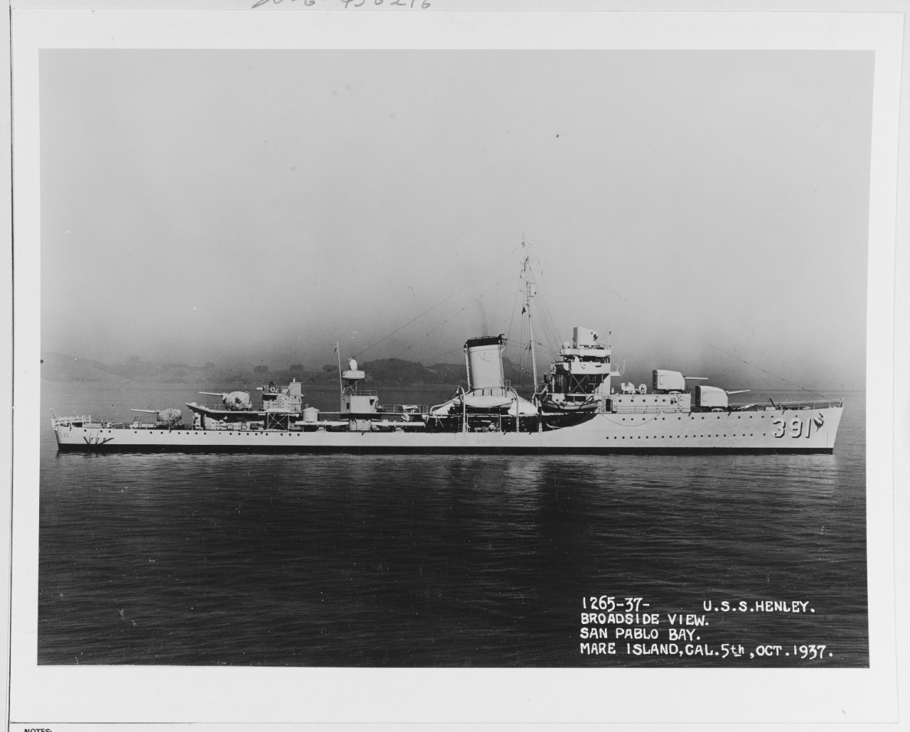 USS HENLEY (DD-391)