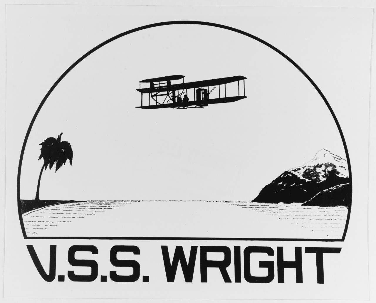 Insignia: USS WRIGHT (AV-1)
