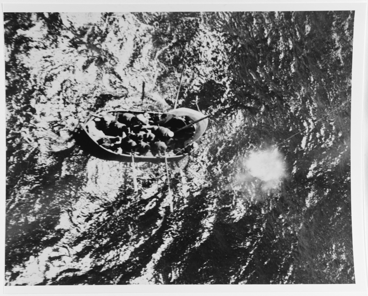 Survivors in lifeboat