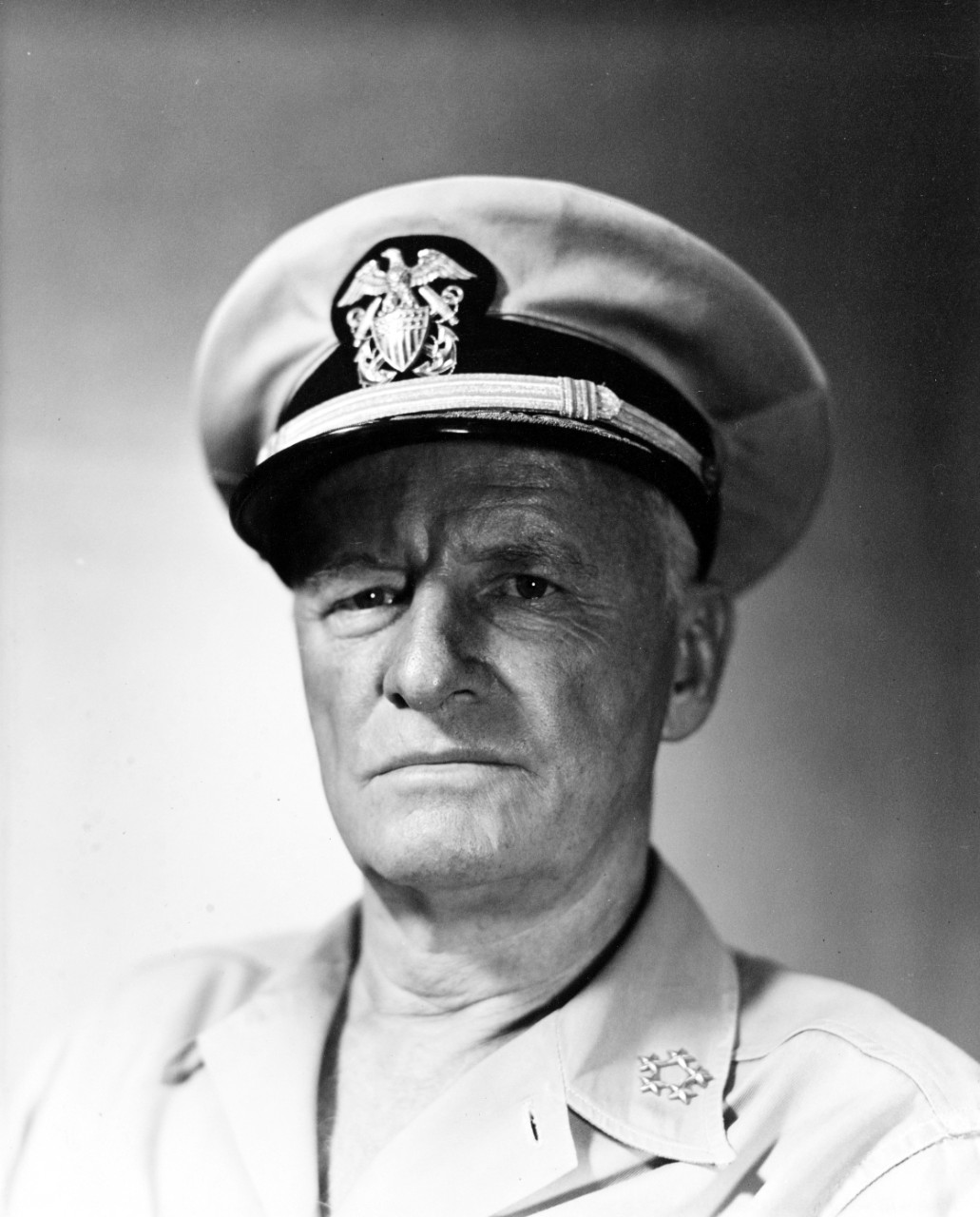 Fleet Admiral Chester W. Nimitz, USN, covered