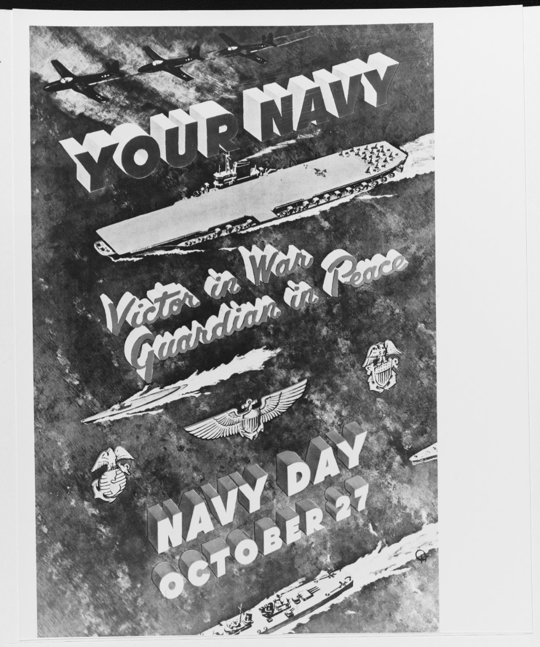 Navy Day poster, 27 October 1946