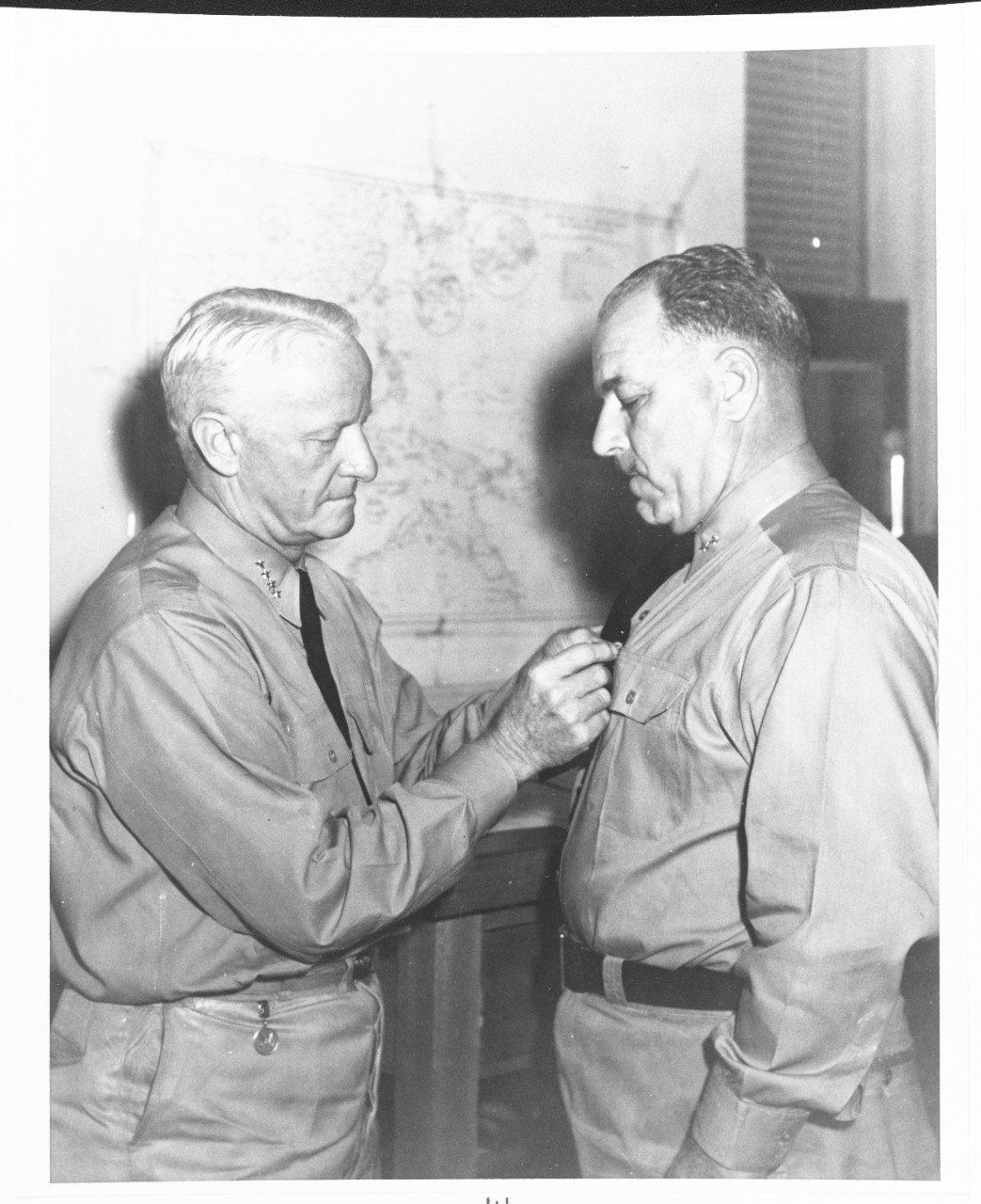 Admiral Chester W. Nimitz, USN, and Rear Admiral Mahlon S. Tisdale