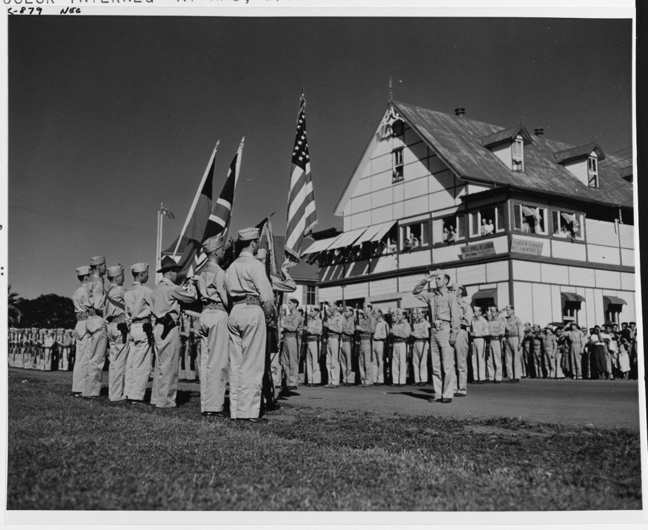 Allied flag day ceremonies, Apia, British Western Samoa