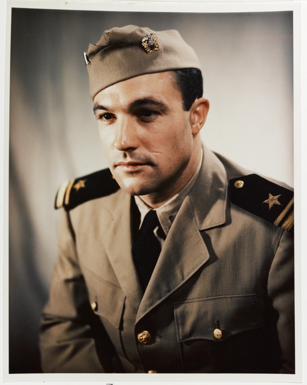 Portrait of Lieutenant Junior Grade Gene Kelly, USNR. Circa 1945