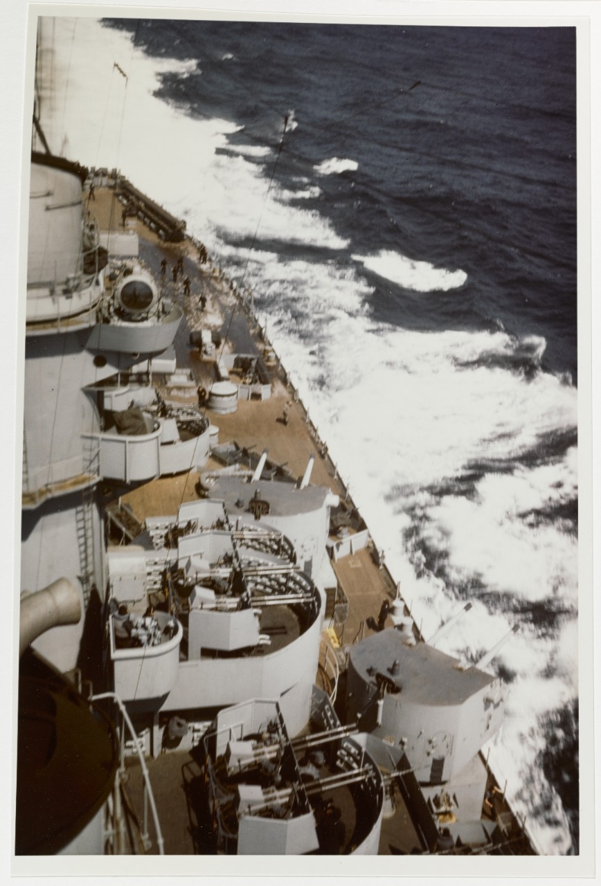 USS IOWA (BB-61), circa May 1943