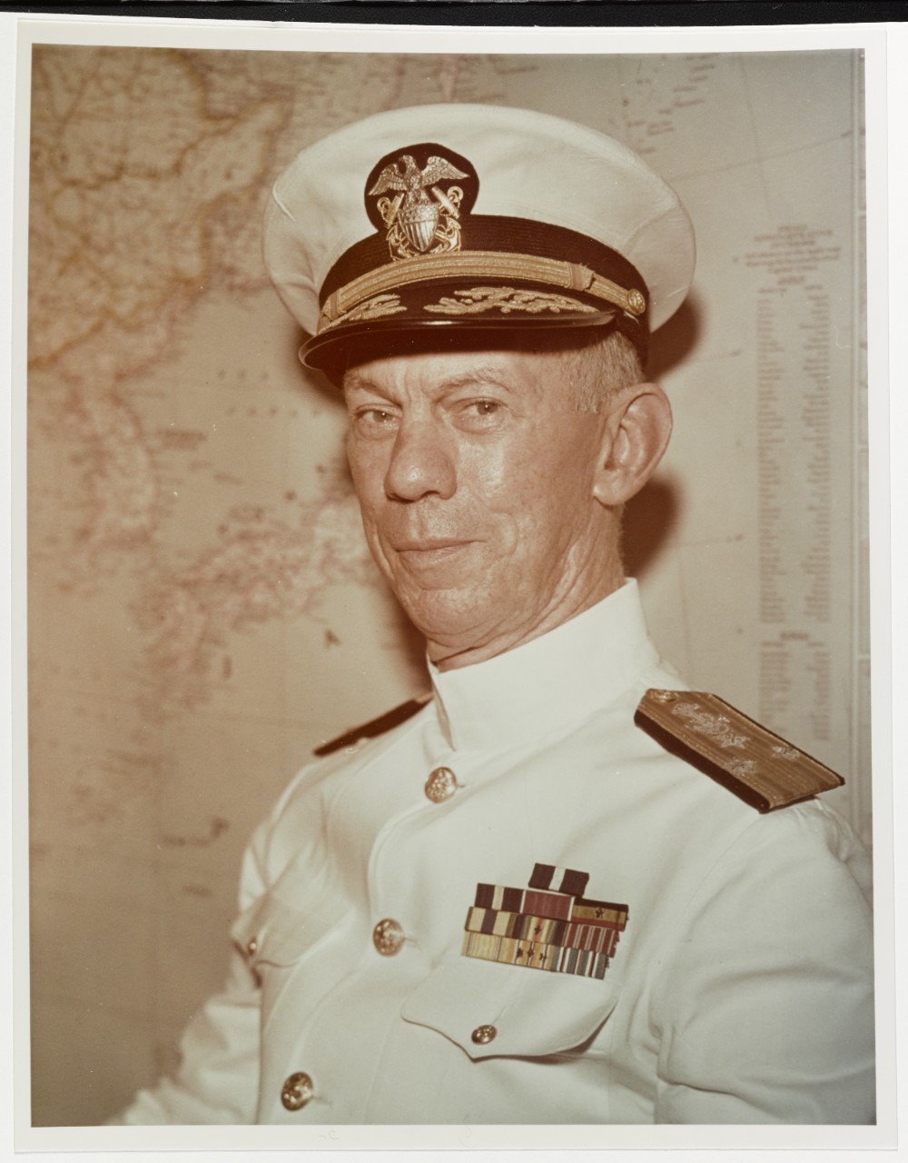 Portrait of Vice Admiral Charles H. McMorris, USN. Circa 1945