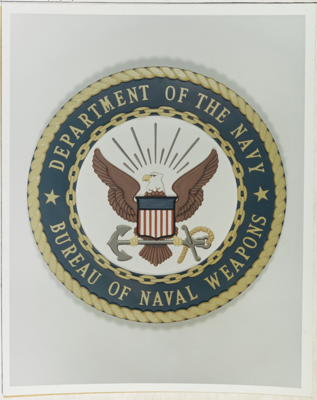 Seal of the U.S. Department of the Navy Bureau of Naval Weapons, circa 1960.