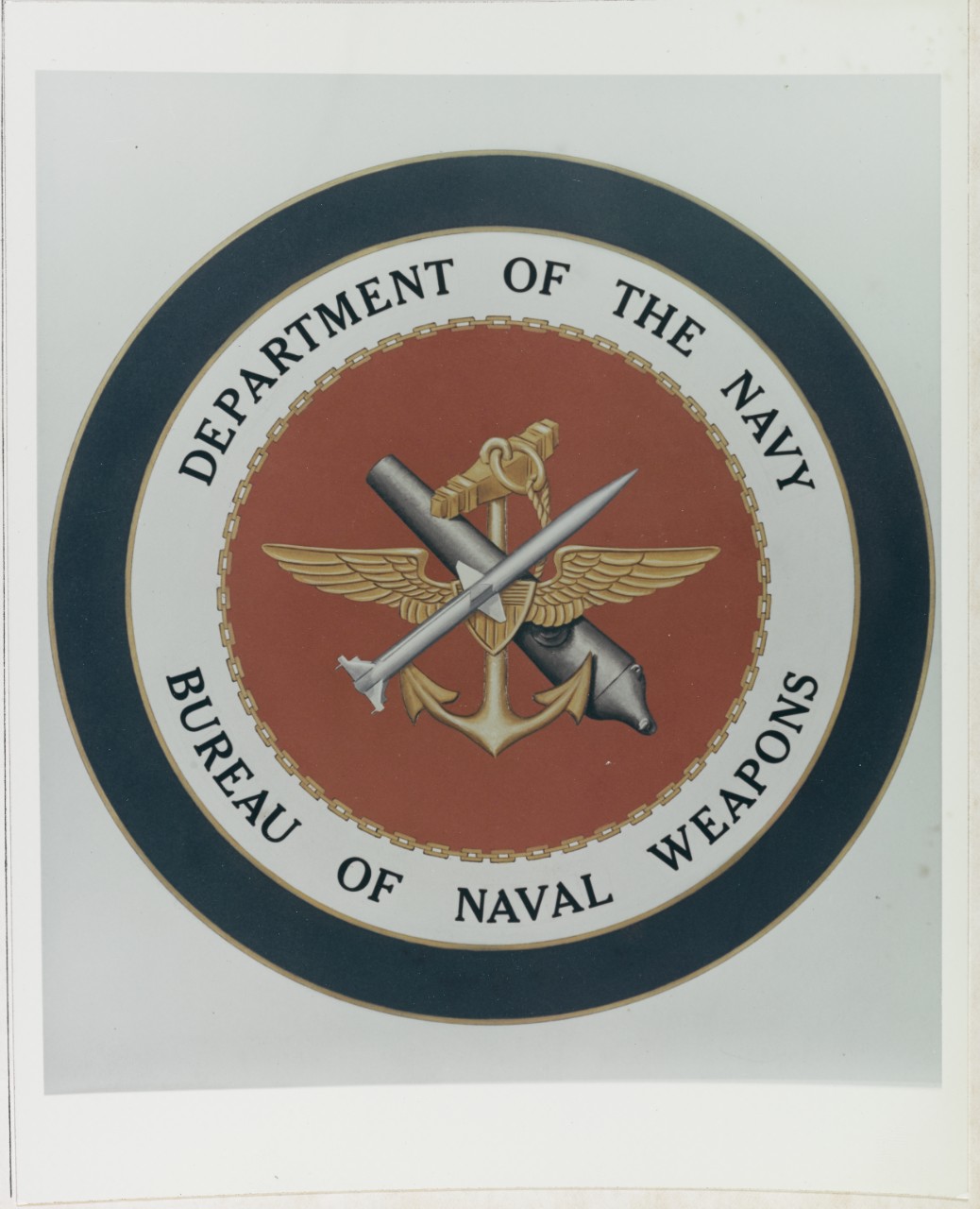 Insignia: Department of the Navy Bureau of Naval Weapons. Circa 1960.