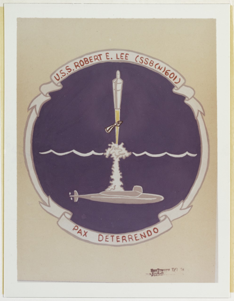 Insignia: USS ROBERT E. LEE (SSBN-601), 1960