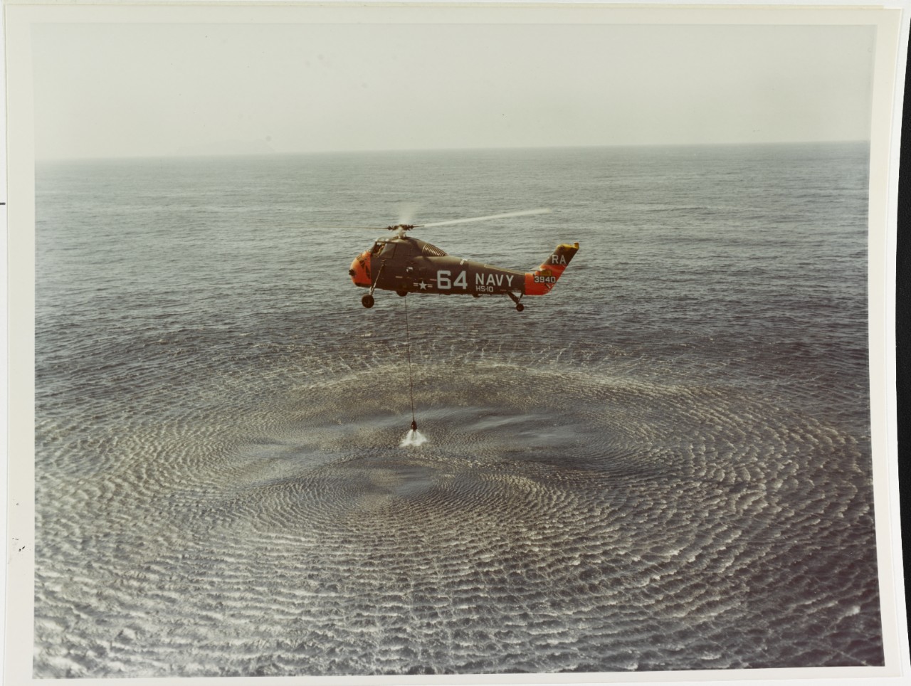 HSS-1 Helicopter operating with anti-submarine warfare equipment. February 15, 1961