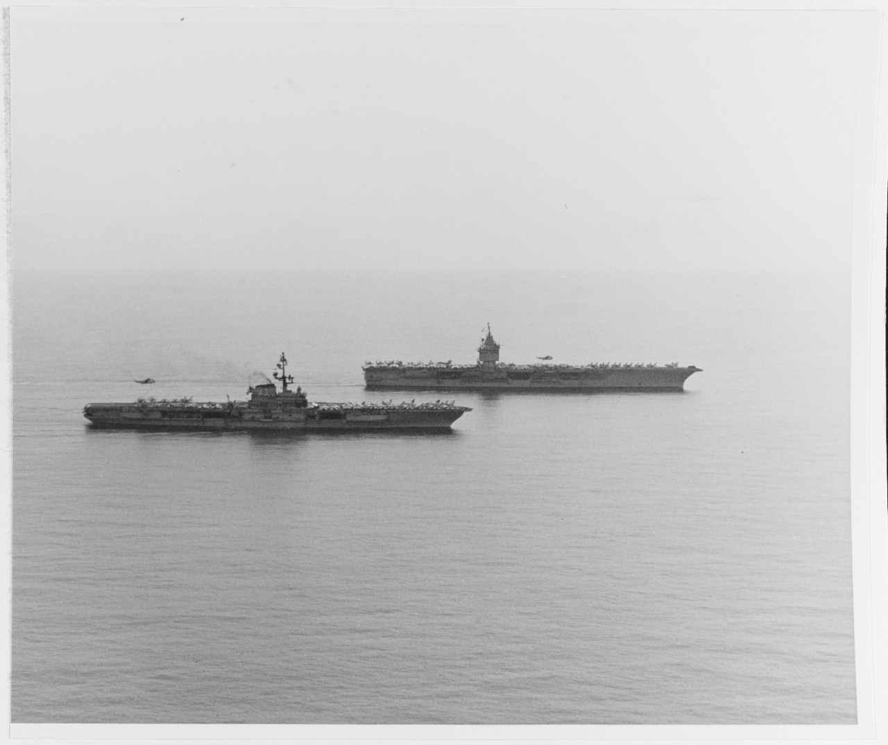 USS CORAL SEA (CVA-43) and USS ENTERPRISE (CVAN-65)