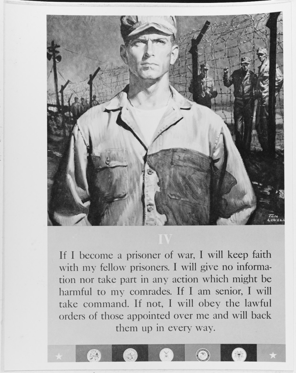 Prisoner of War Code of Conduct Poster #4