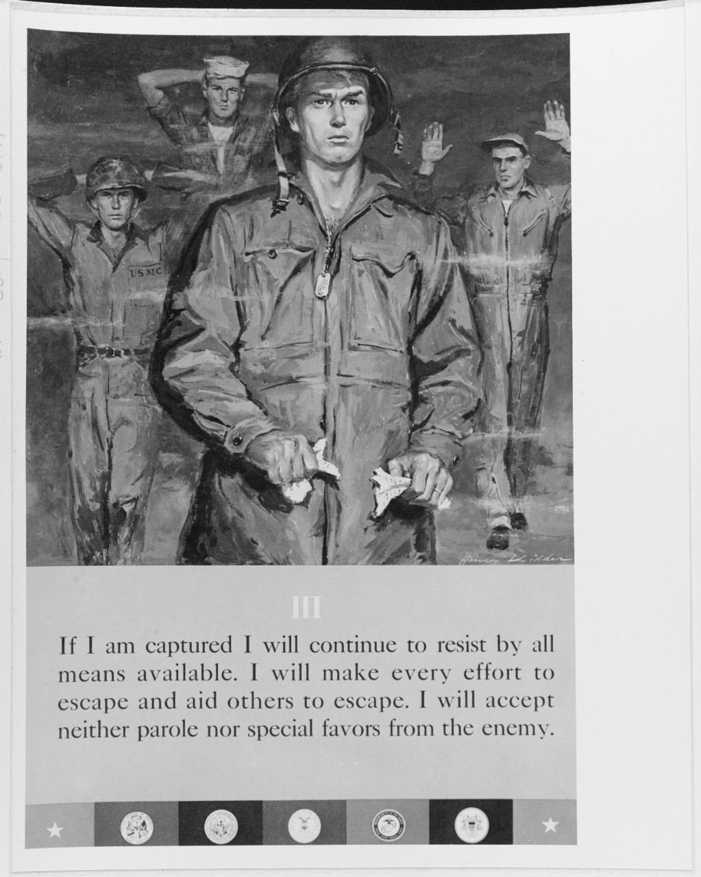 Prisoner of War Code of Conduct Poster #3